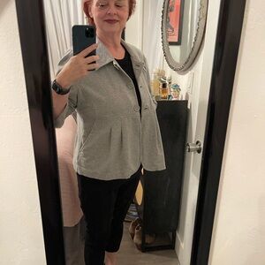 Gray Button-Up Jacket